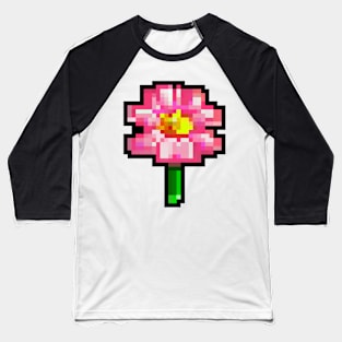 Pretty in Pink: A Pink Floral Masterpiece Baseball T-Shirt